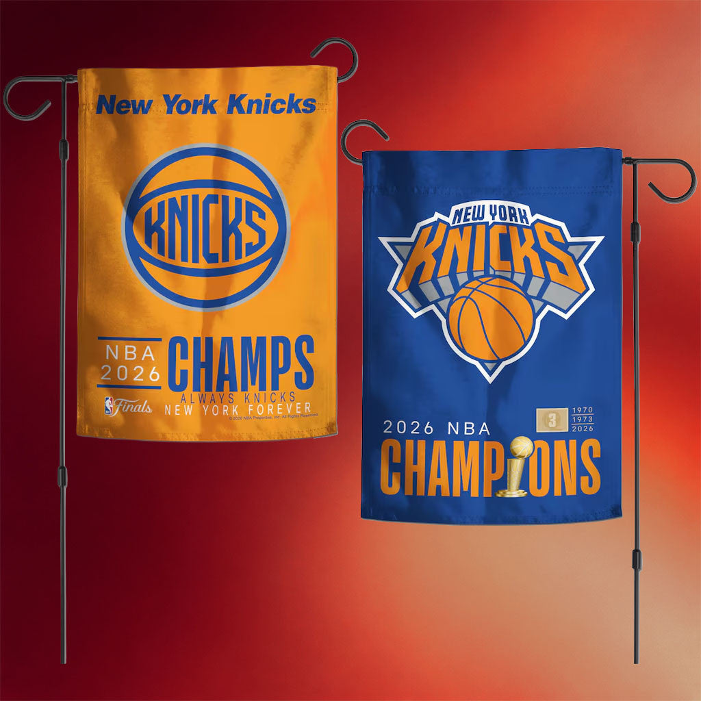 NY Knicks Champions Merch New York Knicks 2026 Finals Champions Garden Flag Yard Decor For Fans