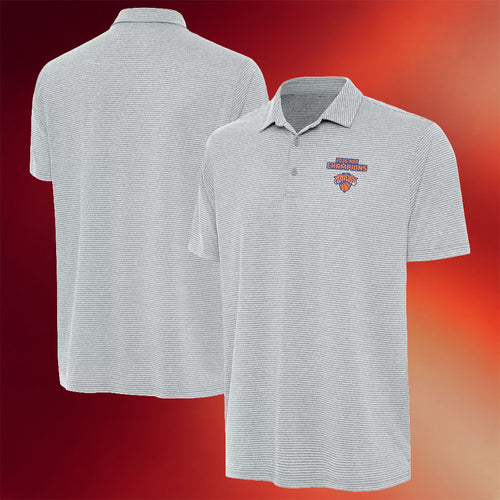 New York Knicks Champions Merch Mens NY Knicks 2026 Finals Champions Scheme Polo Shirt Fan Gifts