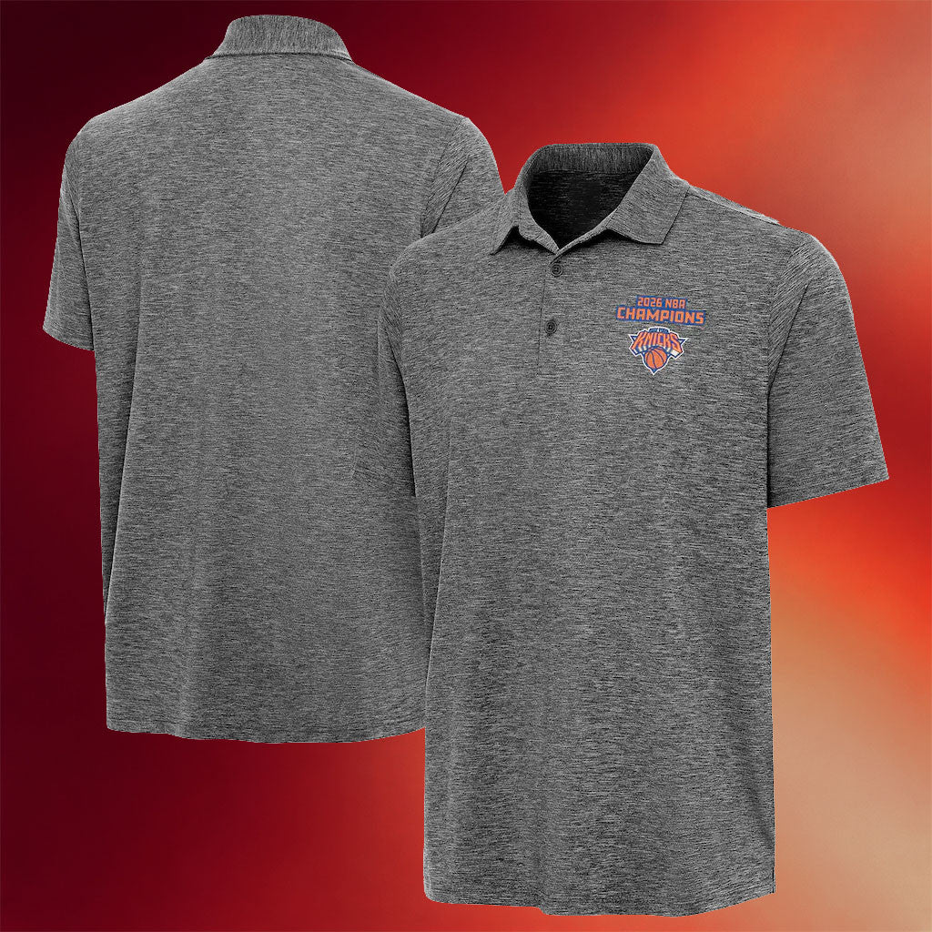 New York Knicks Champions Merch NY Knicks 2026 Finals Champions Par 3 Polo Shirt Men's