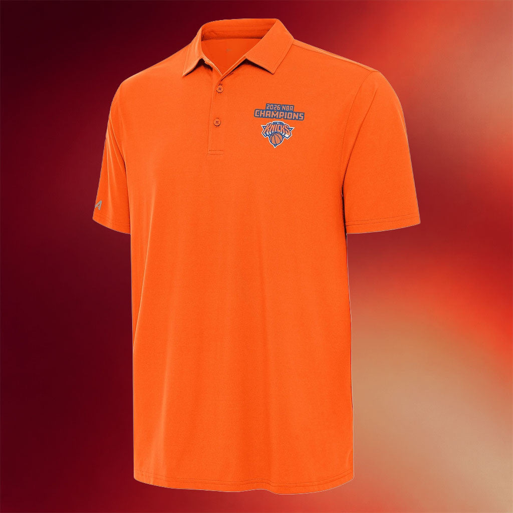 NY Knicks Champions Merch 2026 New York Knicks Finals Champions Era Polo Shirt Orange