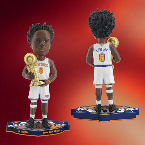 New York Knicks Champions Merch NY Knicks #8 OG Anunoby FOCO 2026 Finals Champions Funko Pop