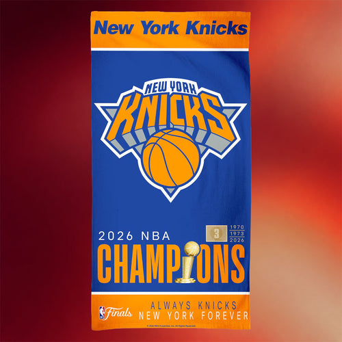 New York Knicks WinCraft 2026 NBA Finals Champions 30x 60 Spectra Beach Towel