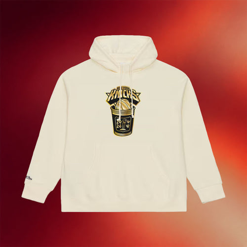 New York Knicks Champions Merch 2026 Knicks 2026 Finals Champions Gold Coffee Cup Hoodie Cream