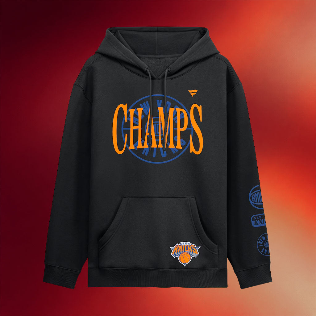 New York Knicks Champions Merch NY Knicks Fanatics Black 2026 Finals Champions Legacy Hoodie