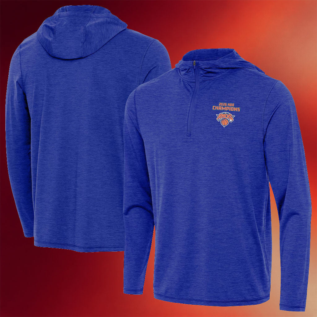 New York Knicks Champions Merch 2026 NY Knicks Finals Champions Quarter Zip Hoodie Fan Gifts