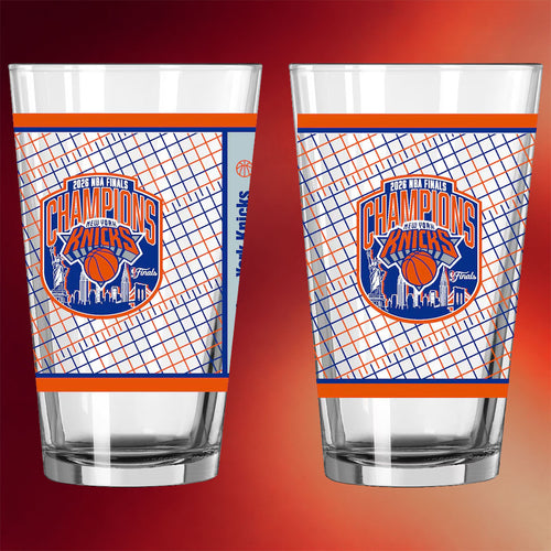 New York Knicks Champions Merch NY Knicks Logo Brands 2026 Finals Champions Pint Glass Fan Gifts