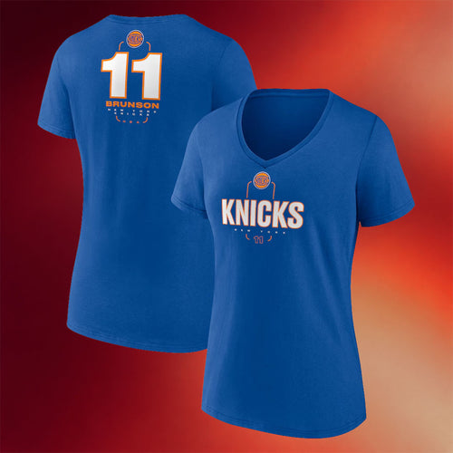 Jalen Brunson Merch 2026 Jalen Brunson #11 V-Neck Shirt New York Knicks Champions Merch Womens