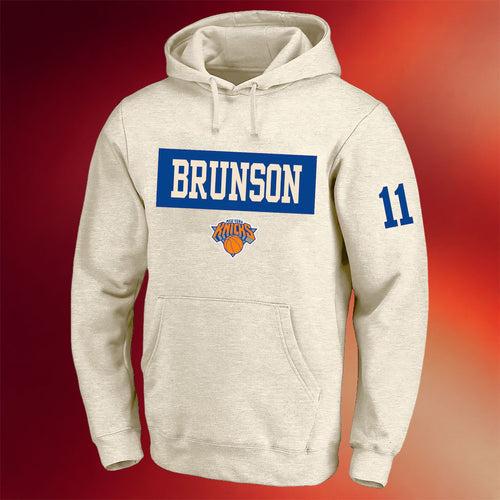 Jalen Brunson Merch 2026 Brunson #11 Knicks Profile Hoodie New York Knicks Champions Merch