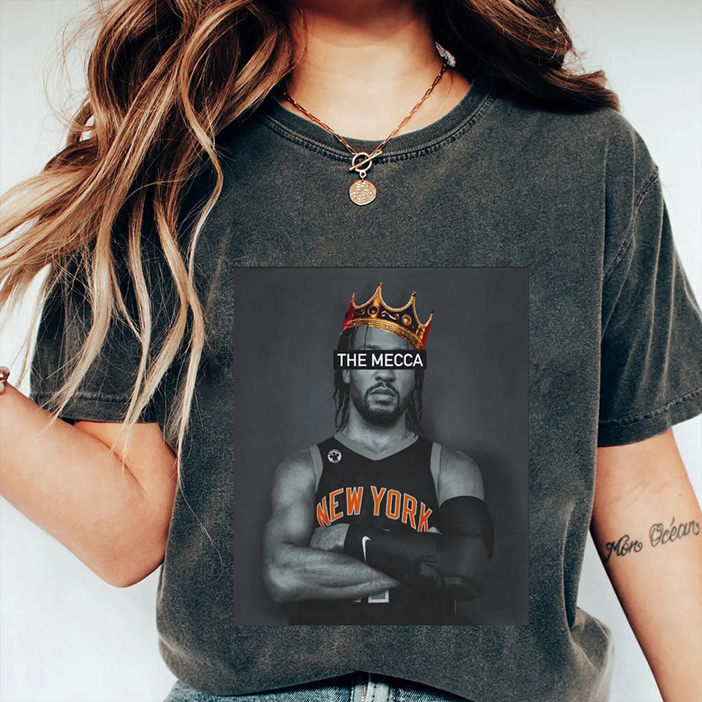 Jalen Brunson Merch The Mecca T-Shirt 2026 Knicks Champions Merch Presents For Basketball Fans