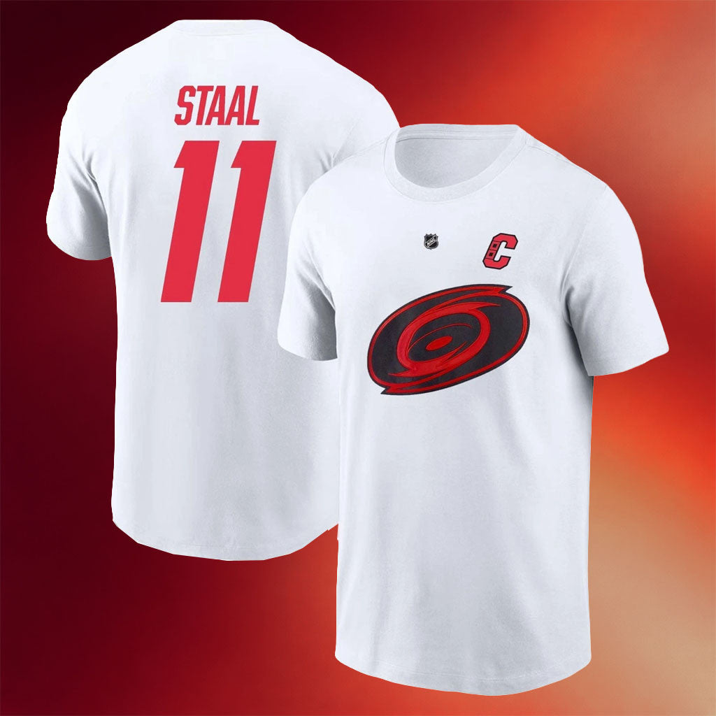 Jordan Staal Merch #11 Jordan Staal Carolina Hurricanes Team T-Shirt Canes Champions Merch 2026