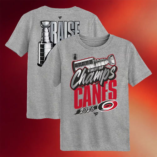 Carolina Hurricanes Champions Merch 2026 Canes Stanley Cup Champions Locker Room T-Shirt Gray