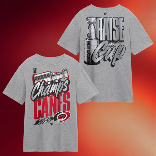 Carolina Hurricanes Champions Merch 2026 Stanley Cup Champs Locker Room T-Shirt Raise The Cup Tee