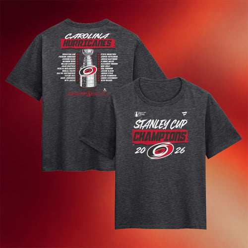Carolina Hurricanes Champions Merch 2026 Hurricanes Stanley Cup Champions Roster T-Shirt Gifts