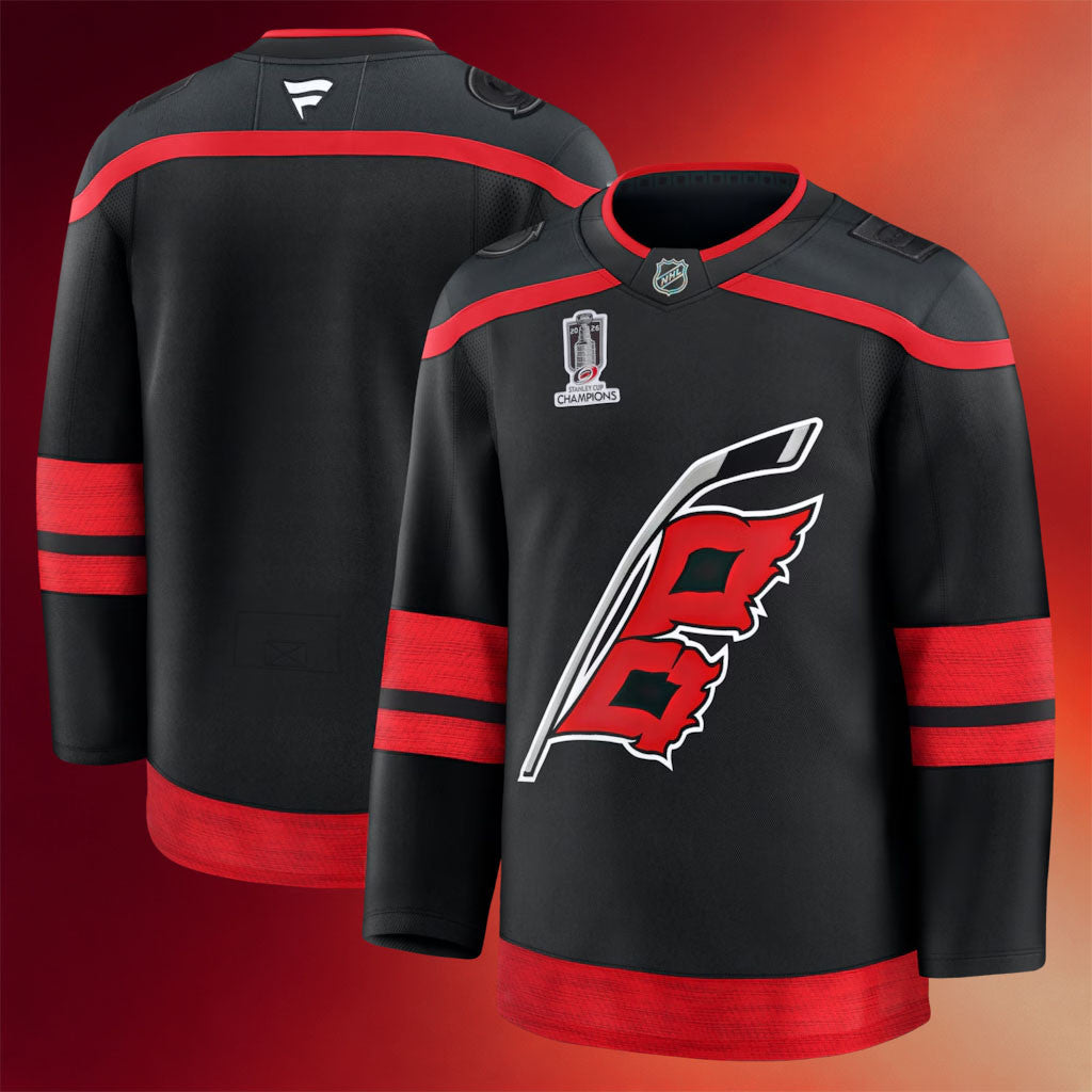 Carolina Hurricanes Champions Merch 2026 Hurricanes Stanley Cup Champions Home Patch Jersey