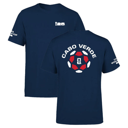 FIFA World Cup 2026 Merch Cabo Verde National Team Puff T-Shirt Game Day Gifts For Football Fan