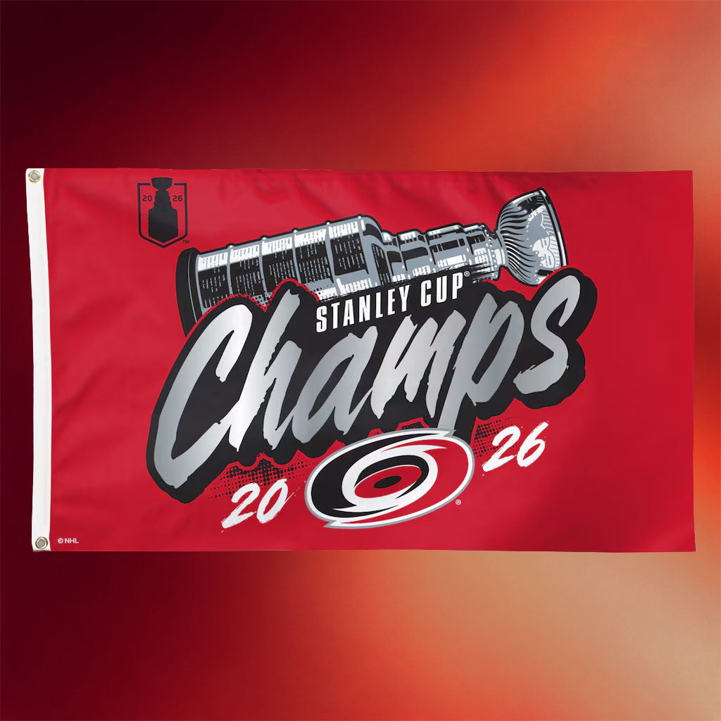 Carolina Hurricanes Champions Merch 2026 Hurricanes Stanley Cup Champs Flag Hockey Fan Decor