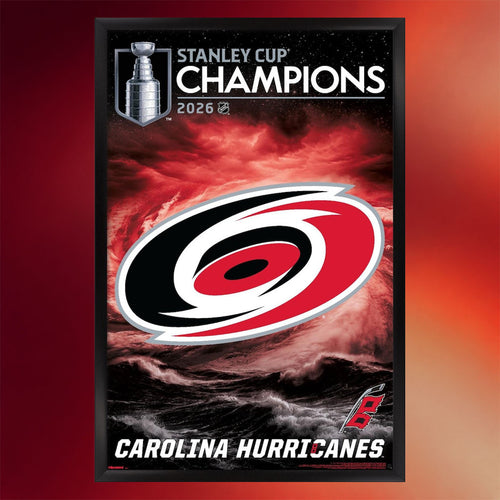 Carolina Hurricanes Champions Merch 2026 Stanley Cup Champions Team Logo Poster Wall Art Decor