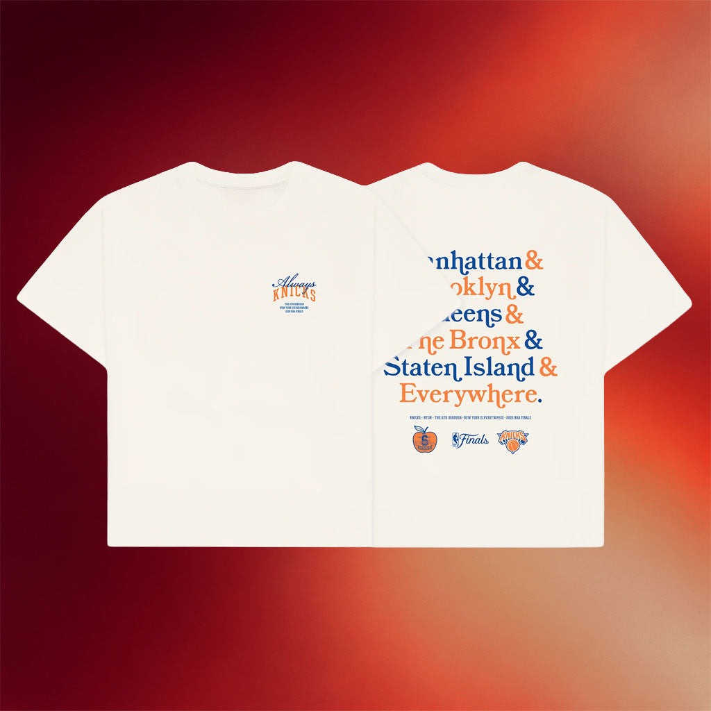 New York Or Nowhere Merch NYON X Knicks 6th Borough 2026 Finals T-Shirt Basketball Fan Gifts