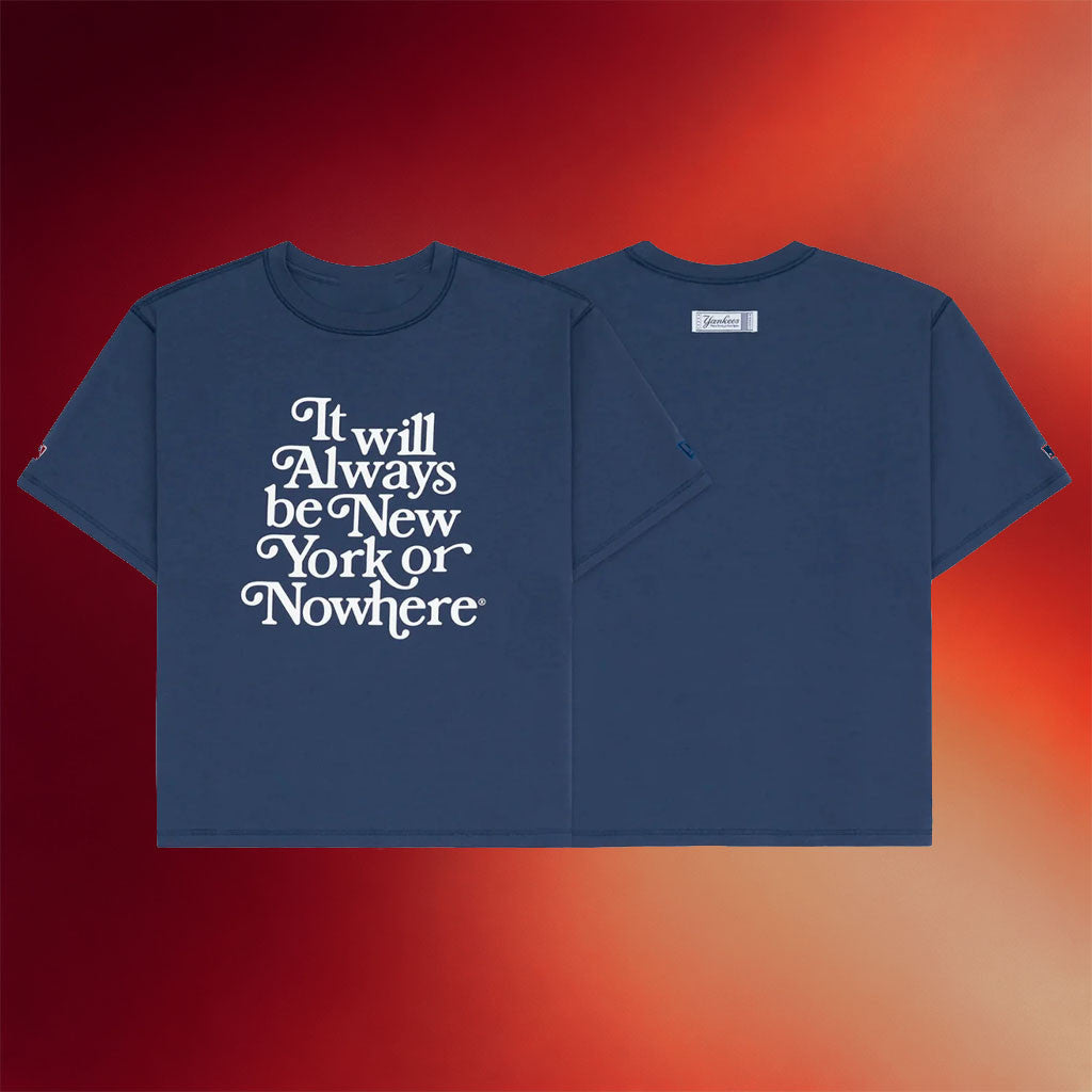 New York Or Nowhere Merch NYON X Yankees Always Cropped T-Shirt Baseball Fan Gear Gifts For Her