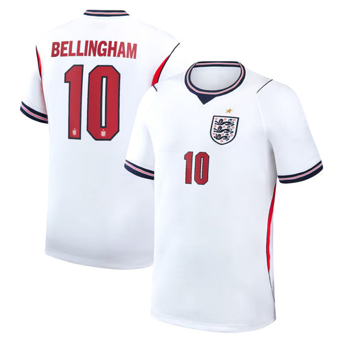 England FIFA World Cup 2026 Merch Bellingham #10 England National Team Home Stadium Jersey