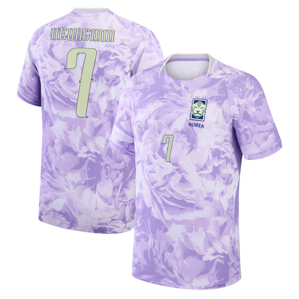Korea World Cup 2026 Merch #7 Son Heung-Min South Korea National Team 2026 FIFA Jersey Purple