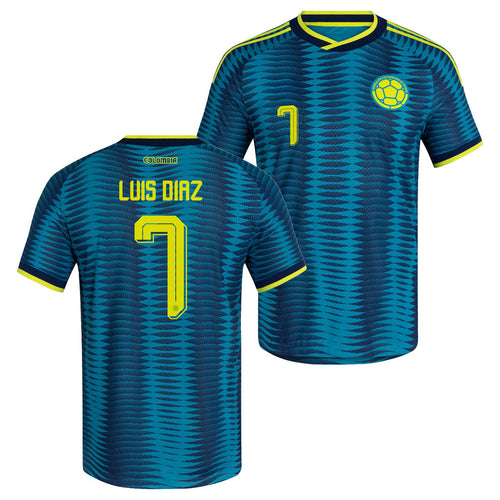 Colombia FIFA World Cup Merch 2026 Luis Diaz #7 Colombia National Team Away Jersey Gift For Fan