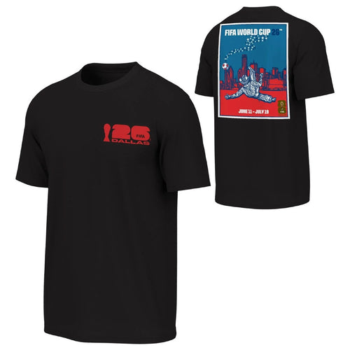 FIFA World Cup 2026 Merch Dallas FIFA World Cup 2026 Poster Black T-Shirt Gifts For Game Day