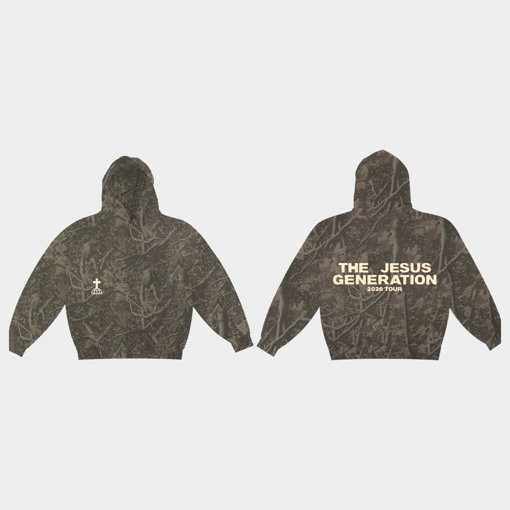 Forrest Frank Merch 2026 TJG Camo Hoodie Jesus Generation Tour Merch Gifts For Music Fans