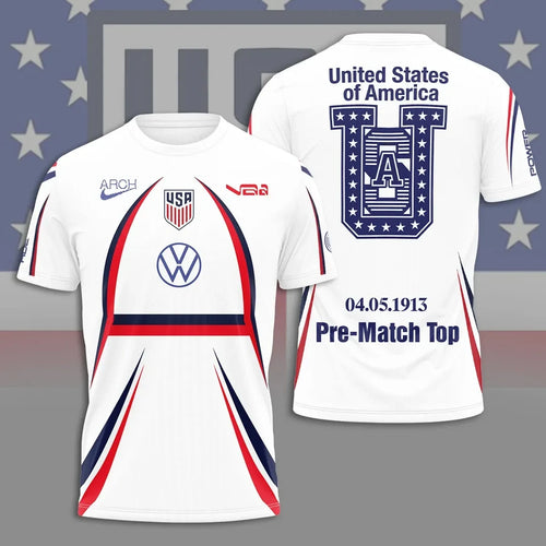 USMNT Merch USA National Football T-Shirt Match Day Shirts USA FIFA World Cup Merchandise Mens