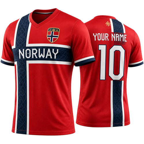 Personalized Norway World Cup 2026 Merch Norway Soccer Jersey No 10 Game Day Outfits Fan Gifts
