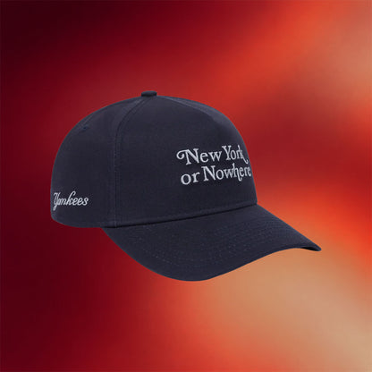 New York Or Nowhere Merch NYON X Yankees Motto Hat Embroidered Dad Fathers Day Gifts