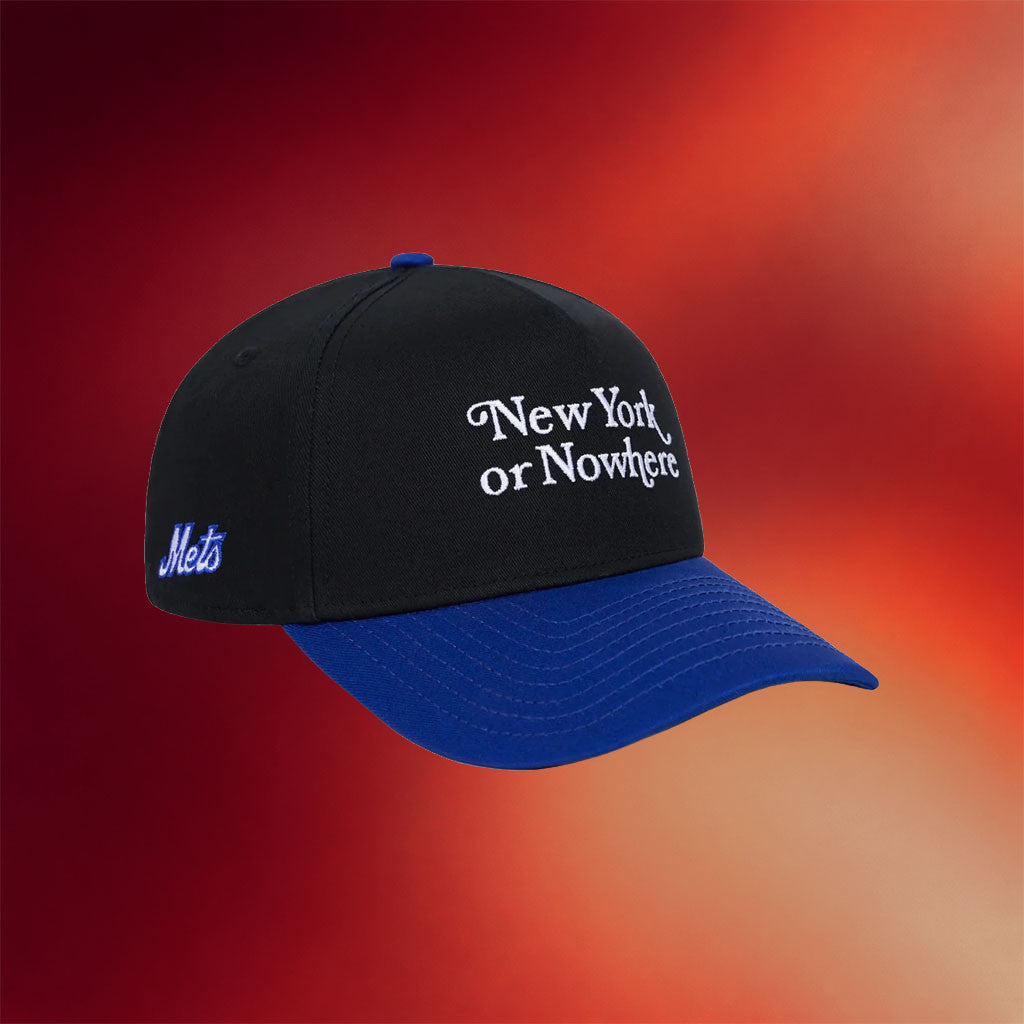 New York Or Nowhere Merch NYON X Mets Motto Embroidered Hat Gifts For Baseball Enthusiast