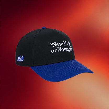 New York Or Nowhere Merch NYON X Mets Motto Embroidered Hat Gifts For Baseball Enthusiast