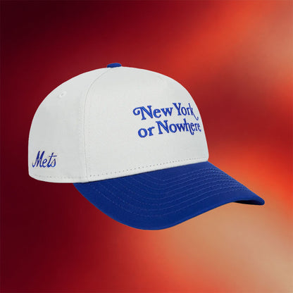 New York Or Nowhere Merch NYON X Mets Motto Embroidered Hat 2026 Baseball Enthusiast Gifts