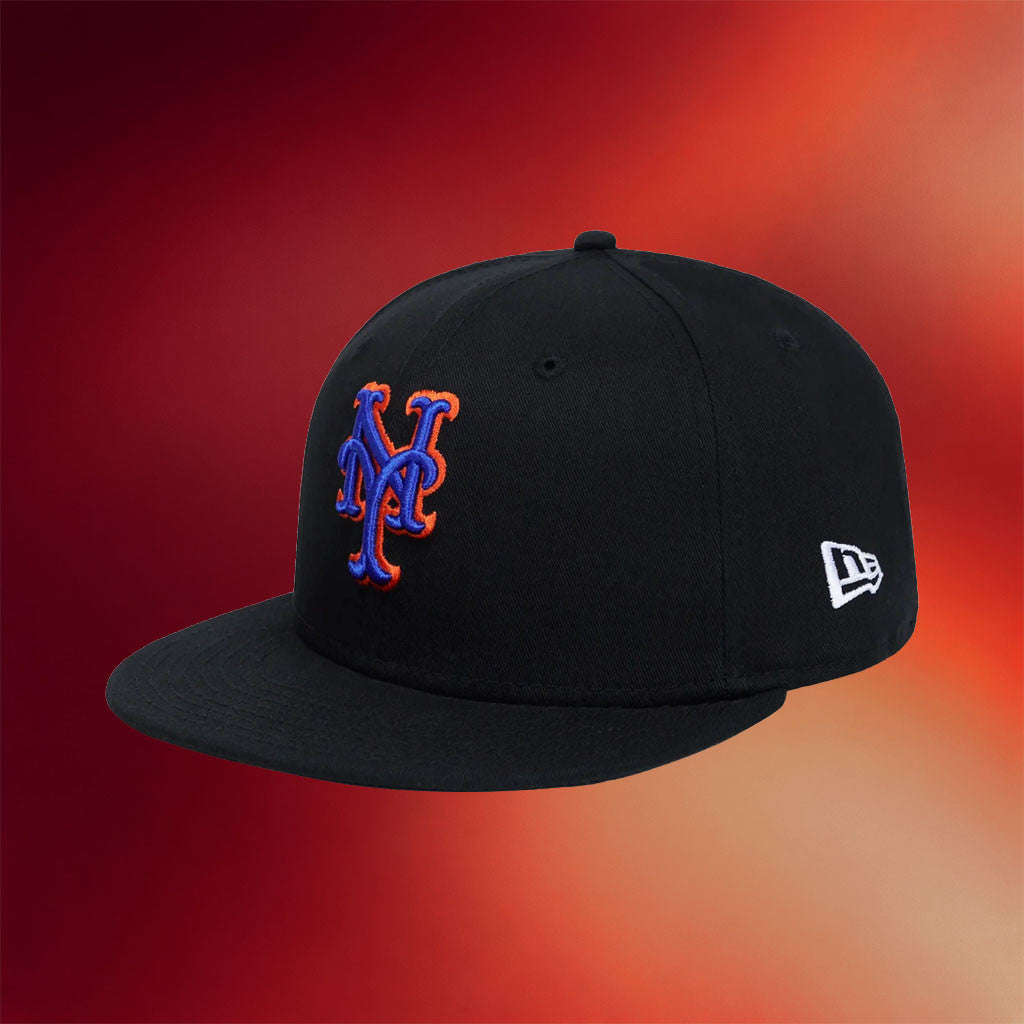 New York Or Nowhere Merch NYON X Mets Monogram Snapback Hat Embroidered Black Gifts For Fans