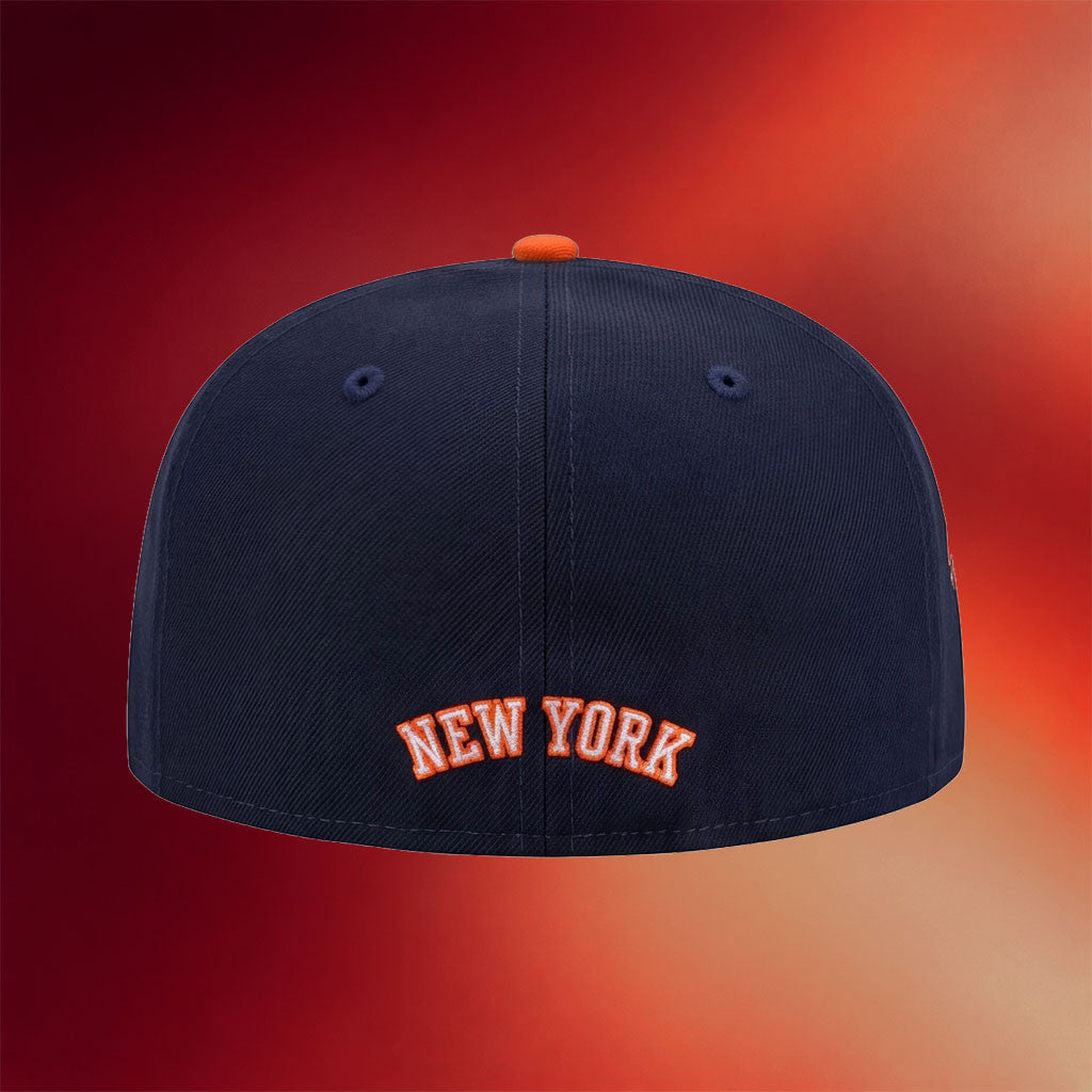 HatClub X NY Knicks Merch 2026 New York Knicks Tri Logo Patch Snapback Hat Embroidered Fan Gift