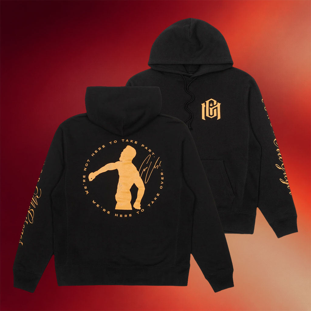 Conor McGregor Merch 2026 CM Black Hoodie We're Here To Take Over Hoodie Gift For MMA Fans