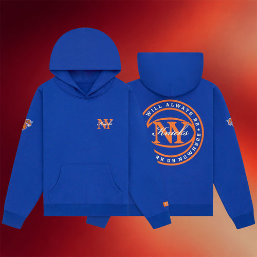 New York Or Nowhere Merch NYON X Knicks Rafters Hoodie 2026 Basketball Fan Gear Blue
