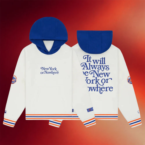 New York Or Nowhere Merch NYON X Mets Motto Hoodie NY Baseball Fan Gear Gift For Fathers