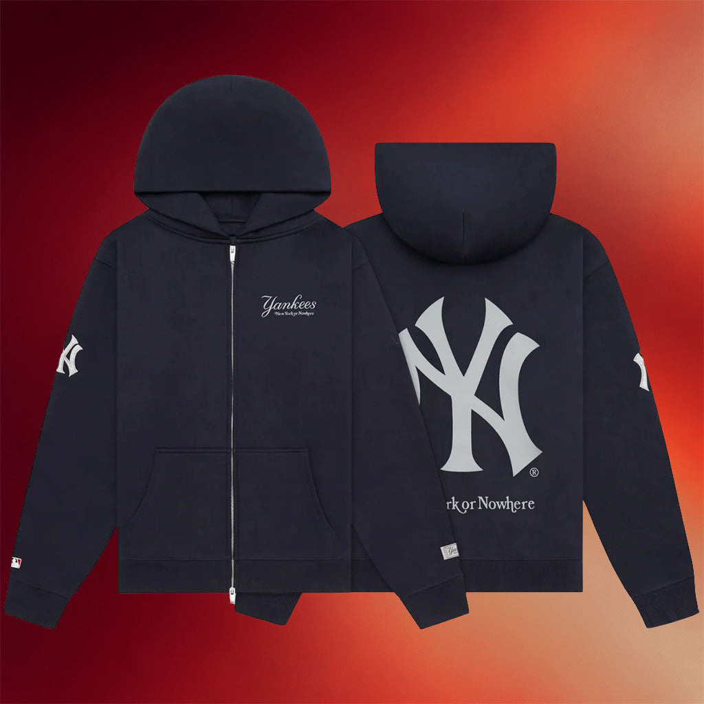 New York Or Nowhere Merch NYON X Yankees Southpaw Zip Hoodie Birthday Ideas For Husband