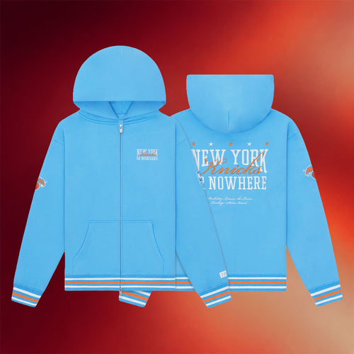 New York Or Nowhere Merch NYON X Knicks Crossover Zip Hoodie Basketball Enthusiast Gifts