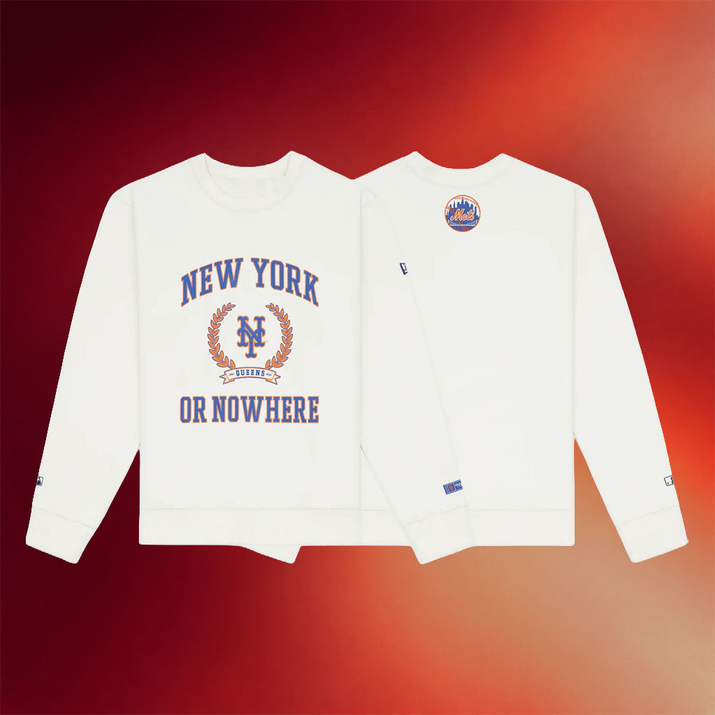 New York Or Nowhere Merch NYON X Mets University Crewneck Sweatshirt Gifts For Baseball Lovers