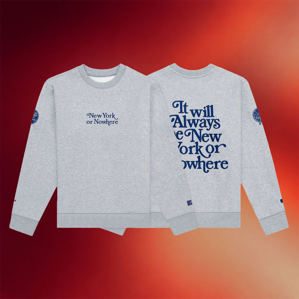New York Or Nowhere Merch NYON X Yankees Motto Crewneck Sweatshirt Baseball Fan Gear Gifts