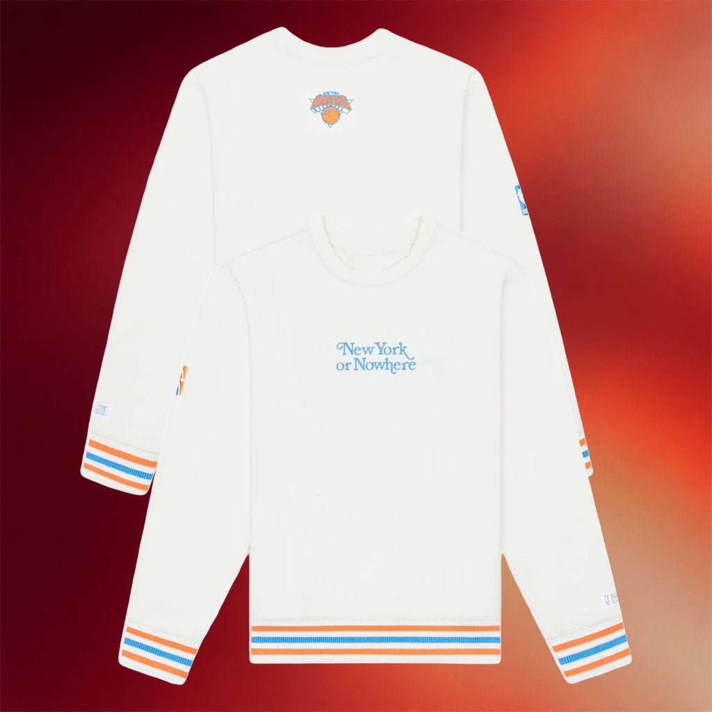 New York Or Nowhere Merch NYON X Knicks Motto Crewneck Sweatshirt 2026 Gift For Basketball Fans