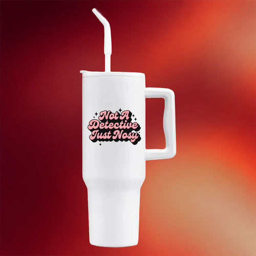 Annie Elise Merch 2026 Not A Detective Just Nosy White Tumbler Unique Gifts For Besties