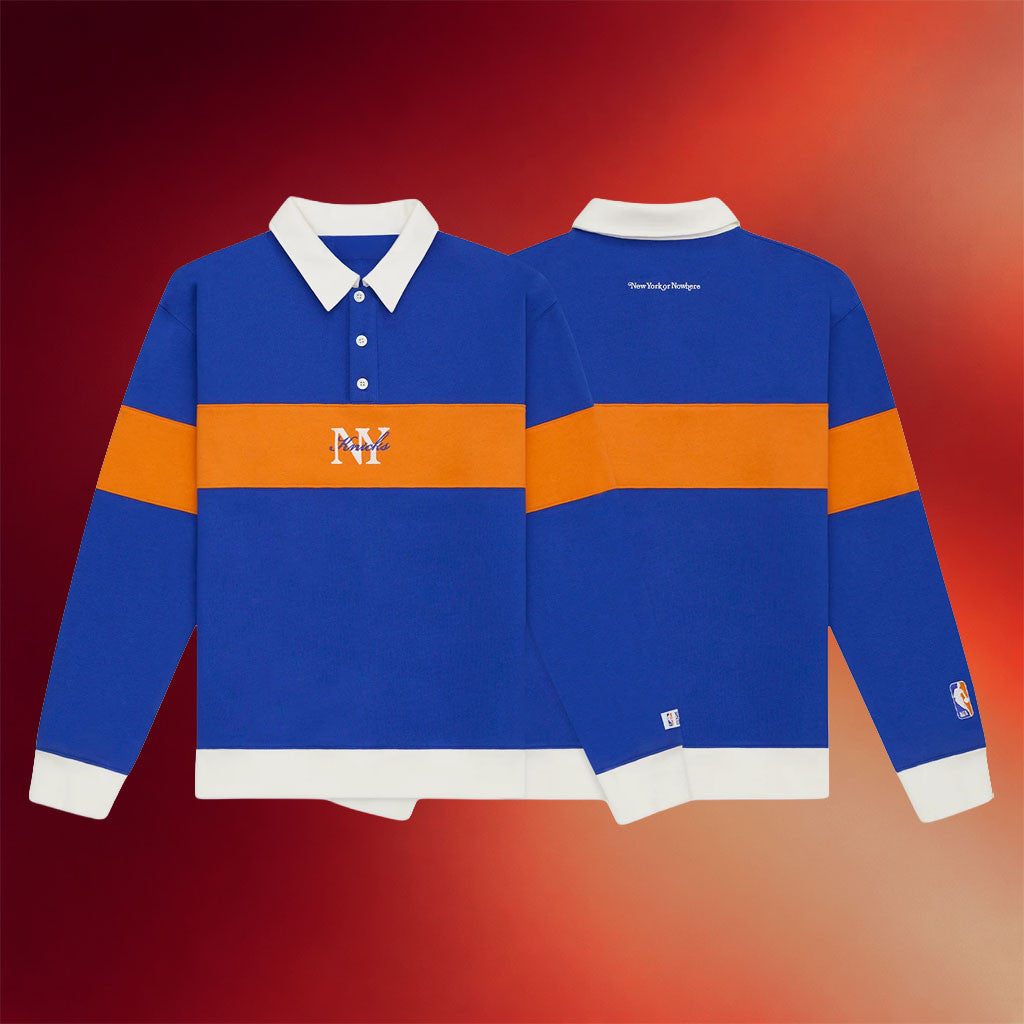 New York Or Nowhere Merch NYON X Knicks Rafters Polo Long Sleeve Shirt Best Gifts For Brothers