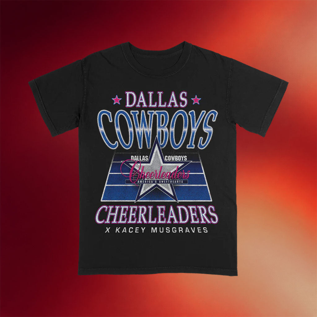 Kacey Musgraves X Dallas Cowboys Cheerleaders Merch 2026 DCC X KM Cheerleader Star T-Shirt