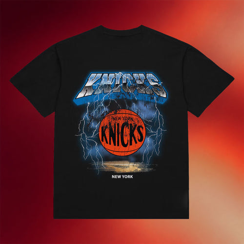 Mitchell And Ness NY Knicks Champions Merch 2026 New York Knicks Lightning T-Shirt Fan Gifts
