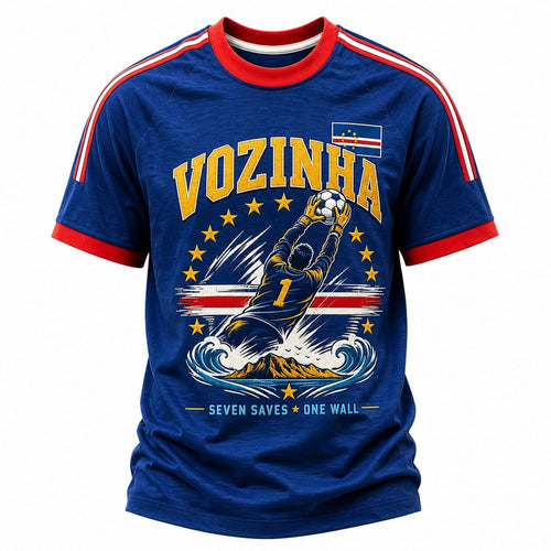 Cabo Verde Vozinha Seven Saves One Wall World Cup 2026 T-Shirt Vozinha Merch Football Fan Gifts