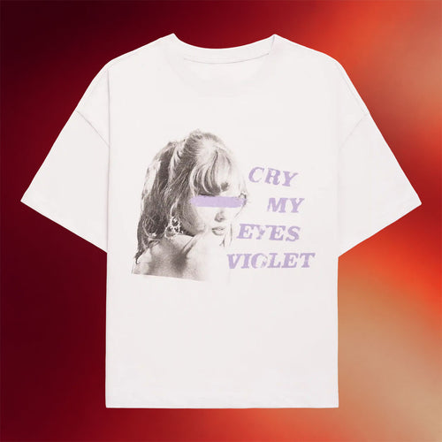 TS Summer Merch 2026 Cry My Eyes Violet T-Shirt Present For Swifties